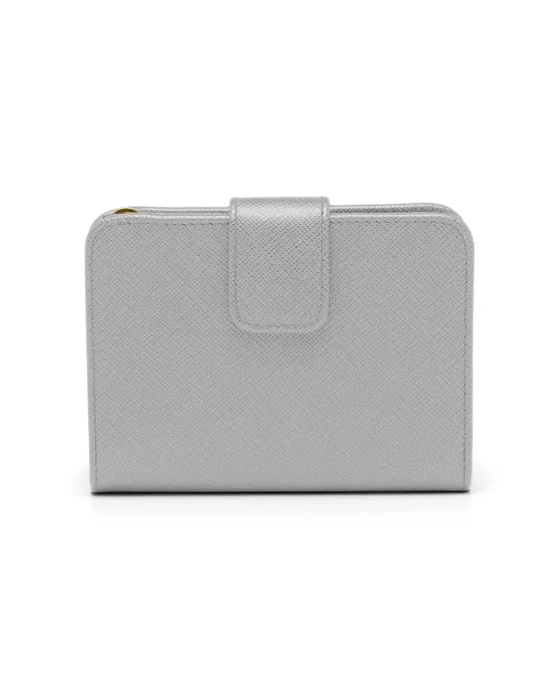 Prada Saffiano Portemonnaie - Grau Grau