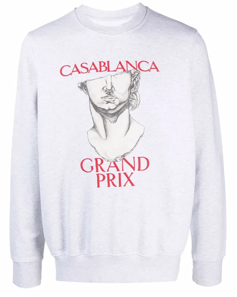 Casablanca Paris Sweatshirt mit Logo-Print - Grau Grau