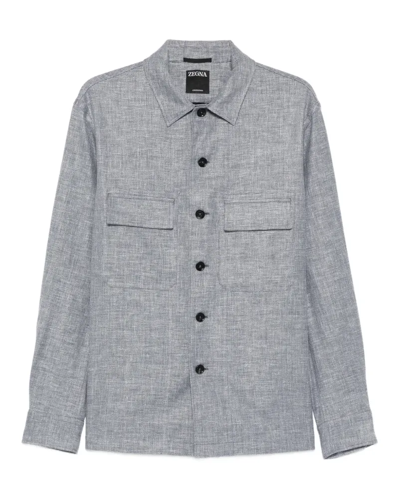 Ermenegildo Zegna chest-pocket shirt - Blau Blau