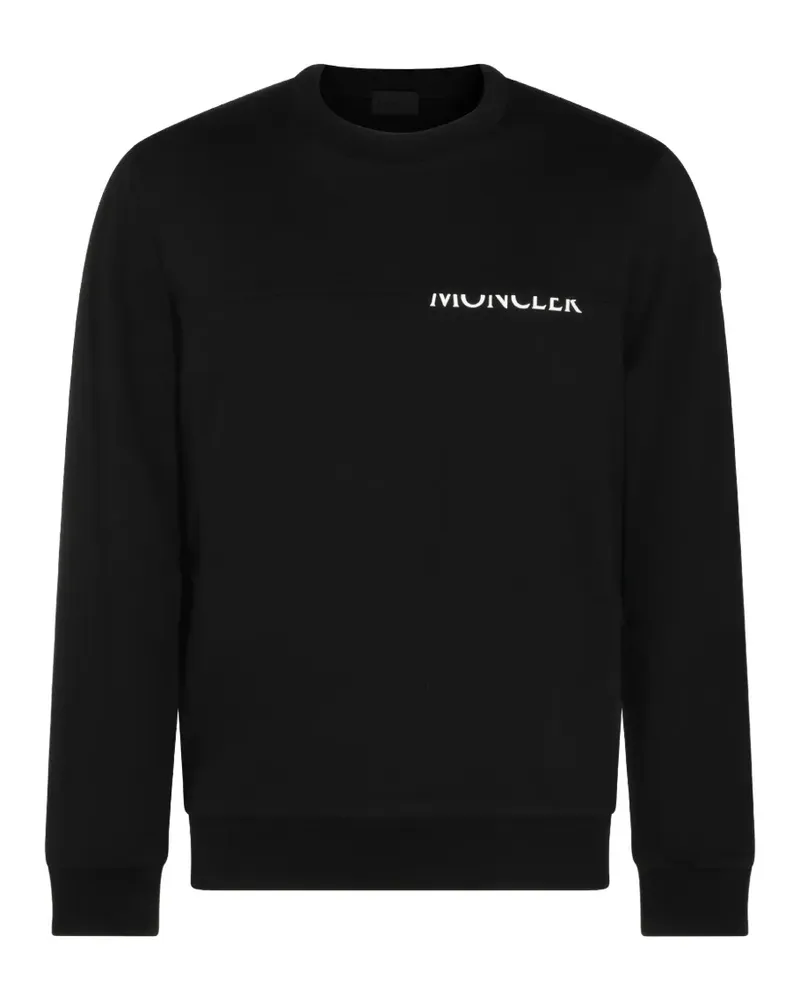 Moncler Pullover mit Logo-Print - Schwarz Schwarz