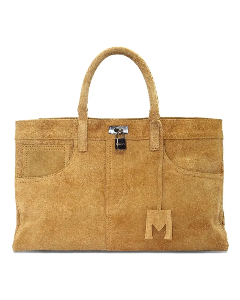 MEDEA Nina Tote Bag aus Velours - Braun Braun