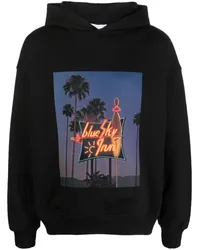 Blue Sky Inn Hoodie mit grafischem Print Schwarz