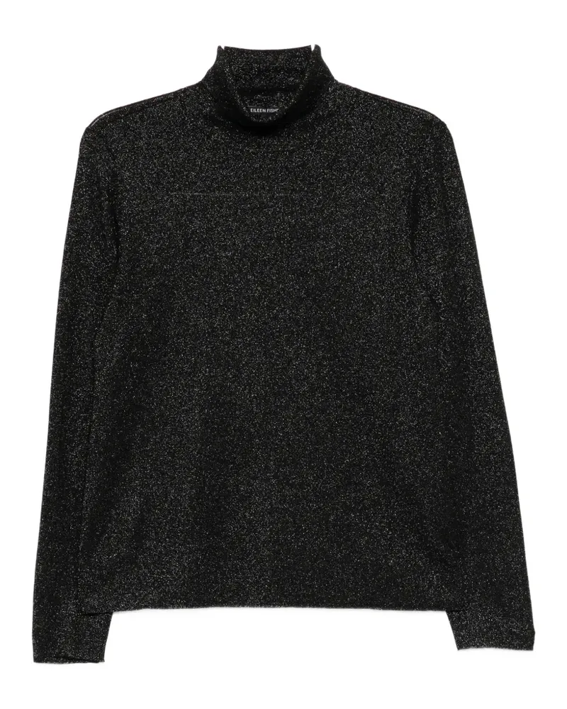 Eileen Fisher Langarmshirt mit Rollkragen - Schwarz Schwarz
