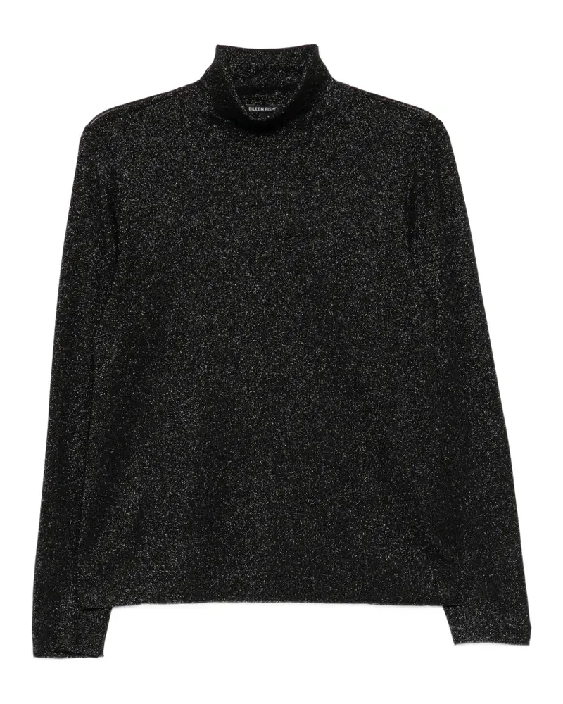 Eileen Fisher Langarmshirt mit Rollkragen - Schwarz Schwarz