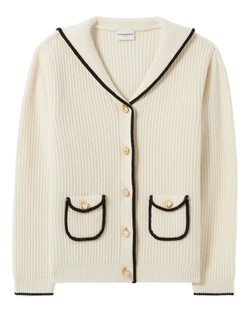Claudie Pierlot Grob gestrickter Cardigan - Weiß Weiß