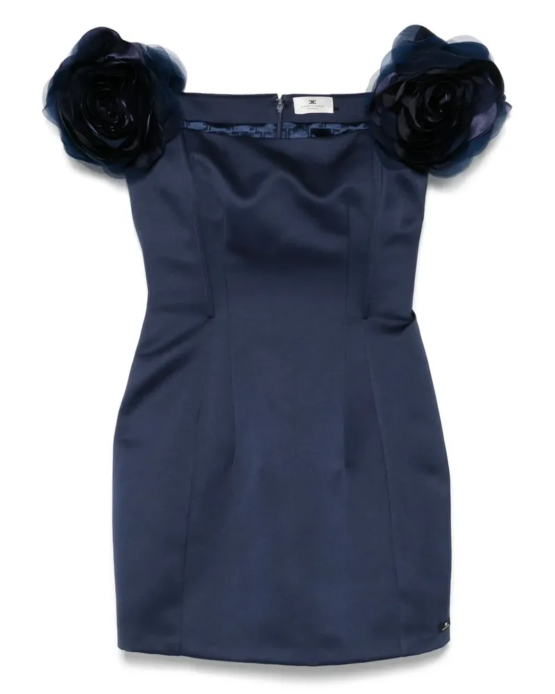 Elisabetta Franchi Minikleid aus Satin - Blau Blau