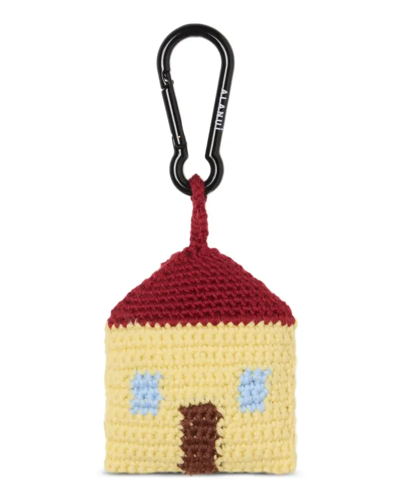 Alanui Gehäkelter Casa  Amigurumi Schlüsselanhänger - Gelb Gelb