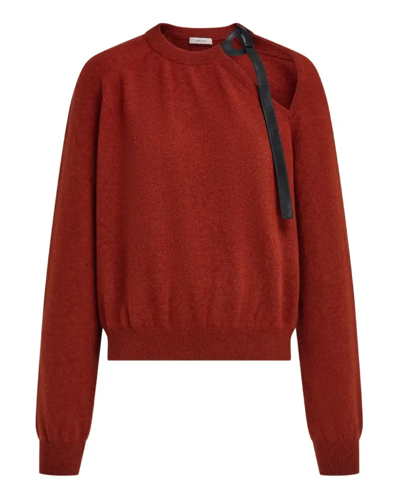 Ferragamo Pullover mit Cut-Out - Rot Rot