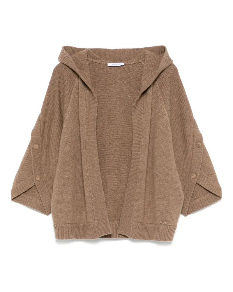 Max Mara Cardigan mit Kapuze - Braun Braun