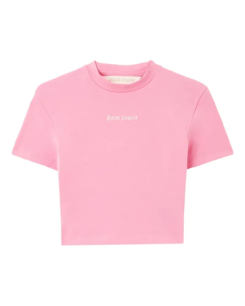 Palm Angels T-Shirt mit Logo - Rosa Rosa