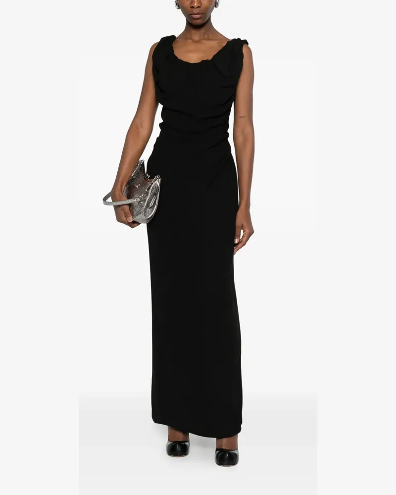 Vivienne Westwood Ginnie Amber draped maxi dress - Schwarz Schwarz