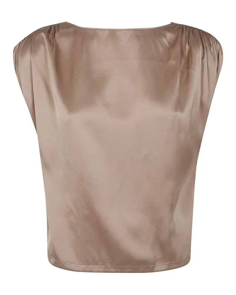 Blumarine tie detail shirt - Nude Nude
