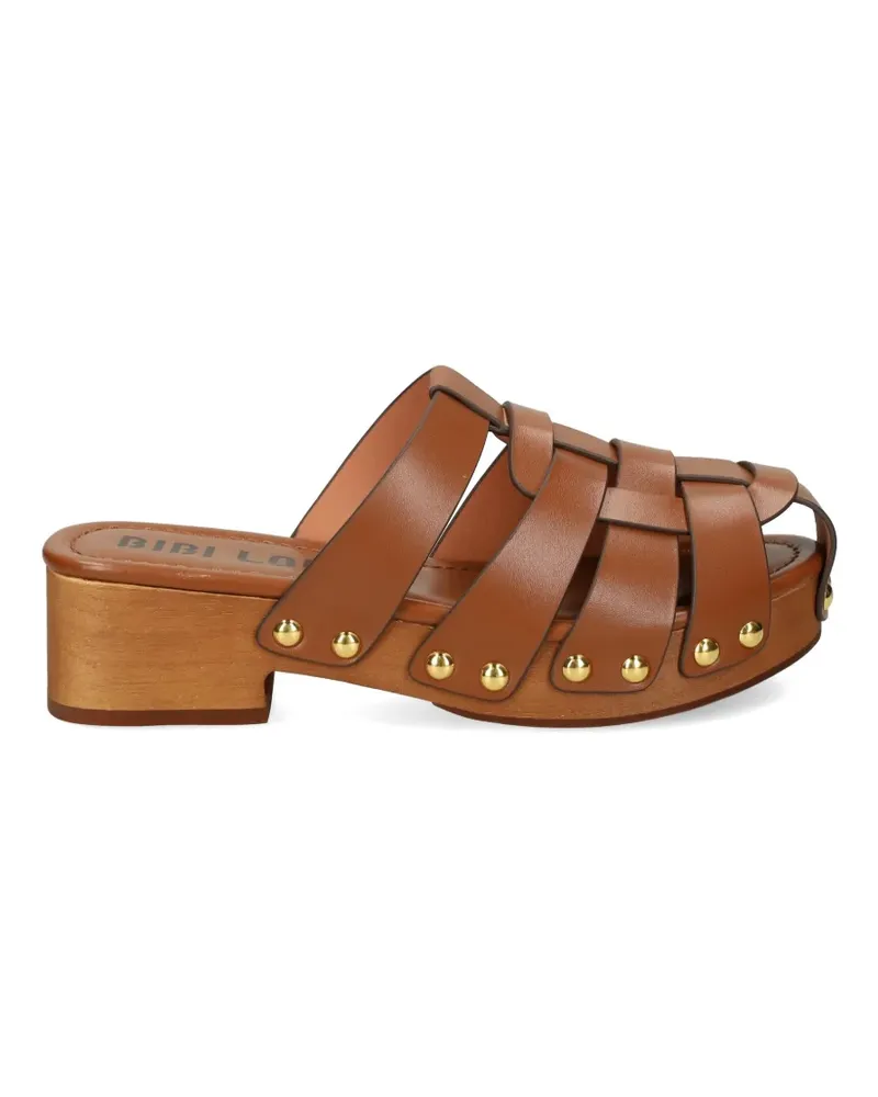 Bibi Lou Zue studded clogs - Braun Braun
