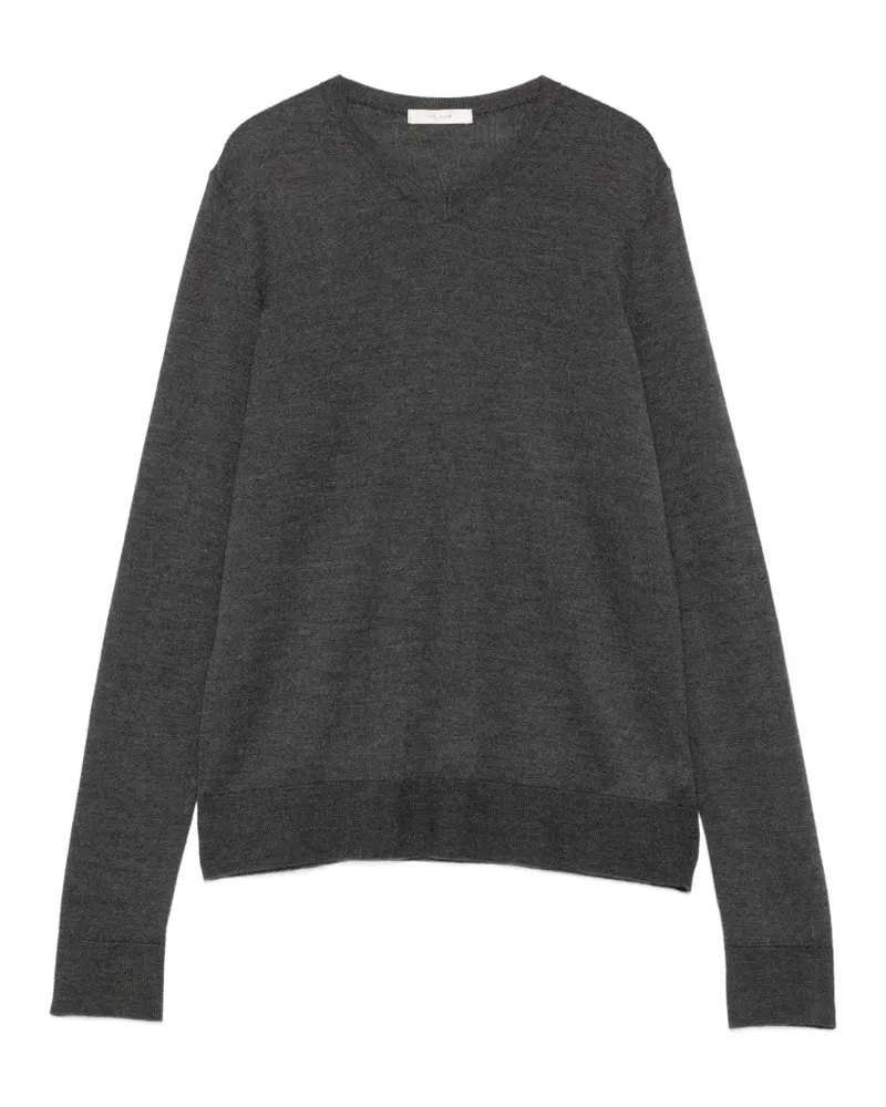 The Row Ondre V-neck long-sleeve sweater - Grau Grau