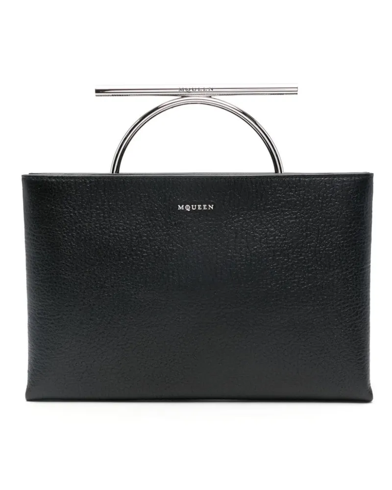 Alexander McQueen Cross-Bar Clutch - Schwarz Schwarz