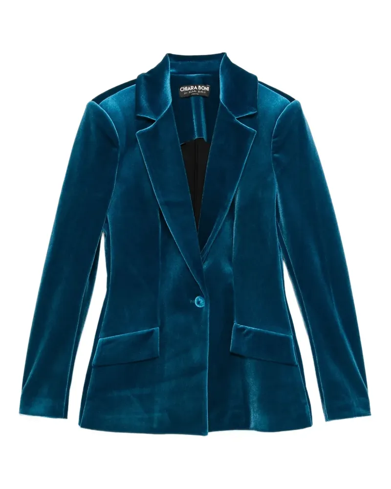 Chiara Boni Sakko aus Samt - Blau Blau