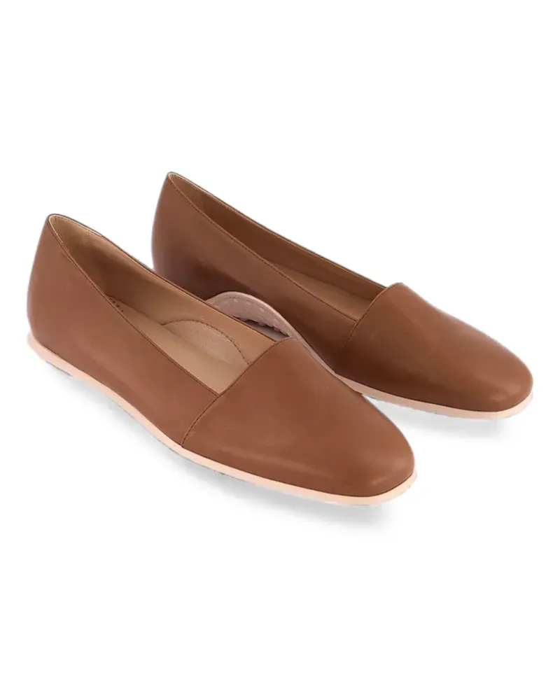 TOD'S Hogan Gomma leather loafers - Braun Braun