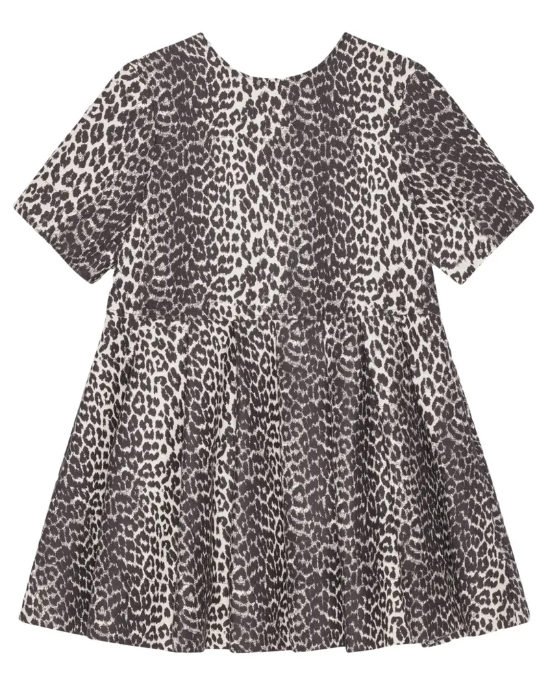 Ganni Minikleid mit Leoparden-Print - Nude Nude