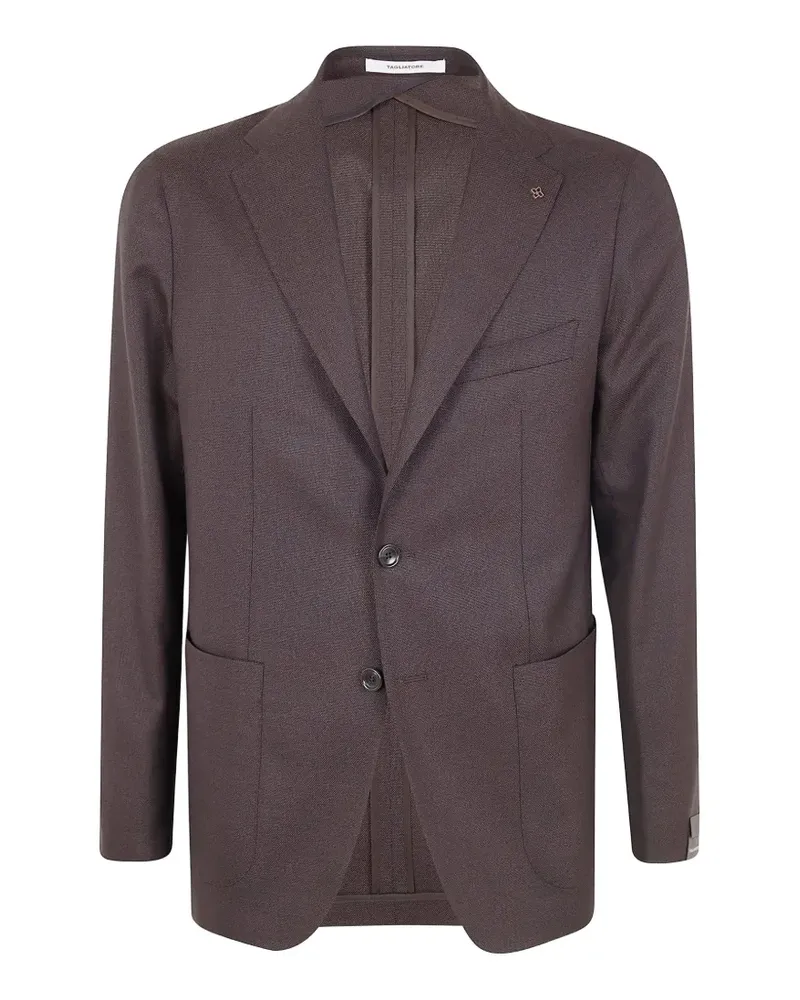 Tagliatore Jacke mit fallendem Revers - Braun Braun