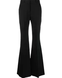 DEL CORE Ausgestellte High-Waist-Hose Schwarz