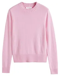 Chinti & Parker Cropped-Pullover mit Rundhalsausschnitt Rosa