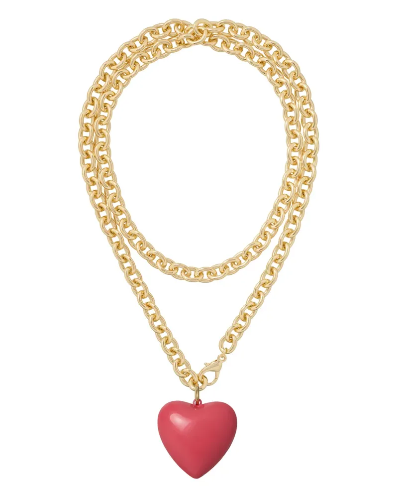 Roxanne Assoulin Big Puffy Heart Charm necklace - Gold Gold