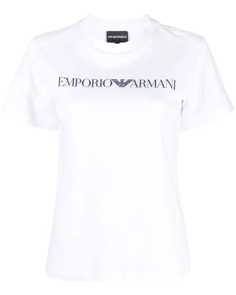 Emporio Armani T-Shirt mit Logo-Print - Weiß Weiß
