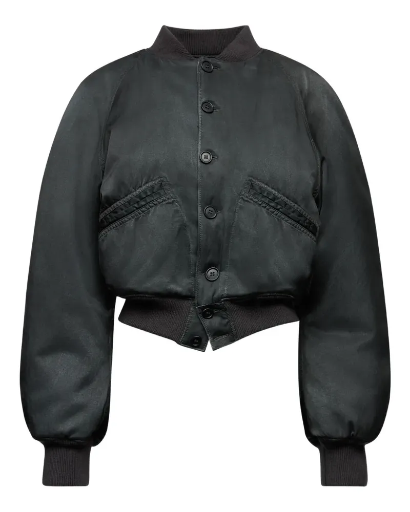 Maison Margiela Bomberjacke im Cropped-Design - Schwarz Schwarz