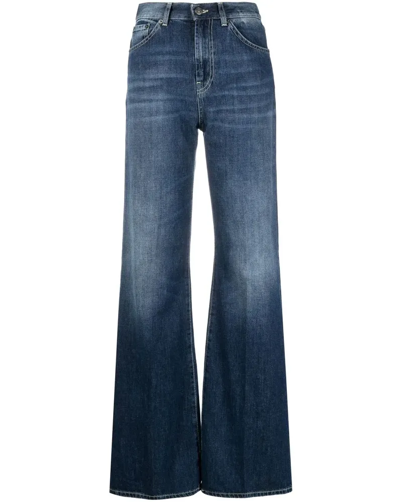Dondup Weite High-Waist-Jeans - Blau Blau