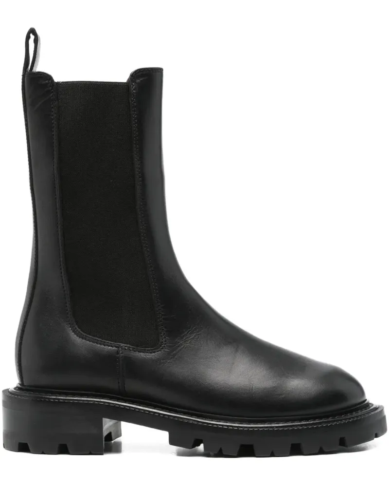 Paris Texas Runde Stiefel mit elastischen Einsätzen 40mm - Schwarz Schwarz
