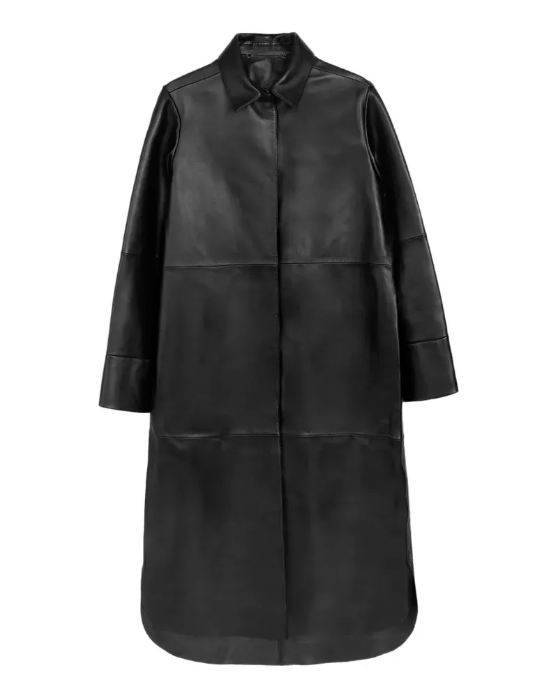 Vera Wang Chloe leather coat - Schwarz Schwarz