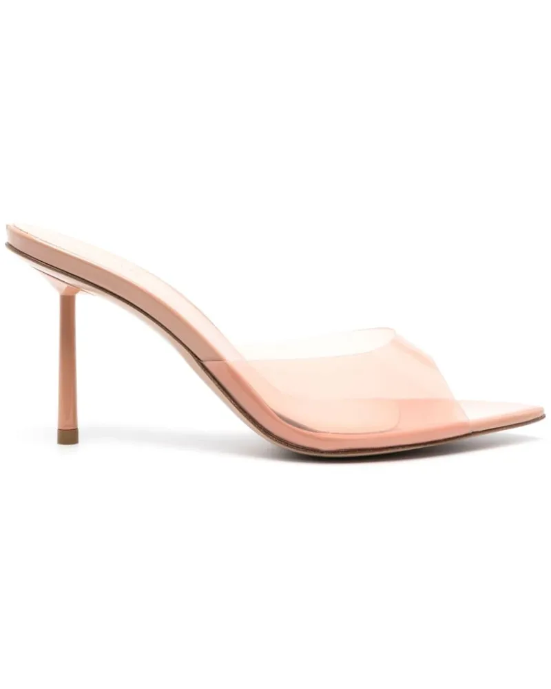 Le Silla Transparente Gilda Mules 90mm Nude