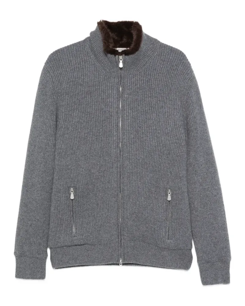 BARBA ribbed-knit sweater - Grau Grau