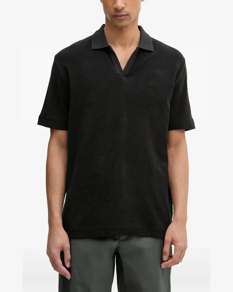 Marc O'Polo V-neck polo shirt - Schwarz Schwarz