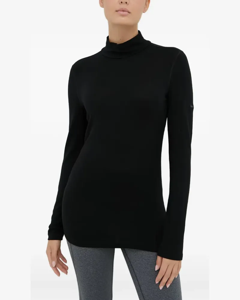 Icebreaker high-neck long-sleeve top - Schwarz Schwarz
