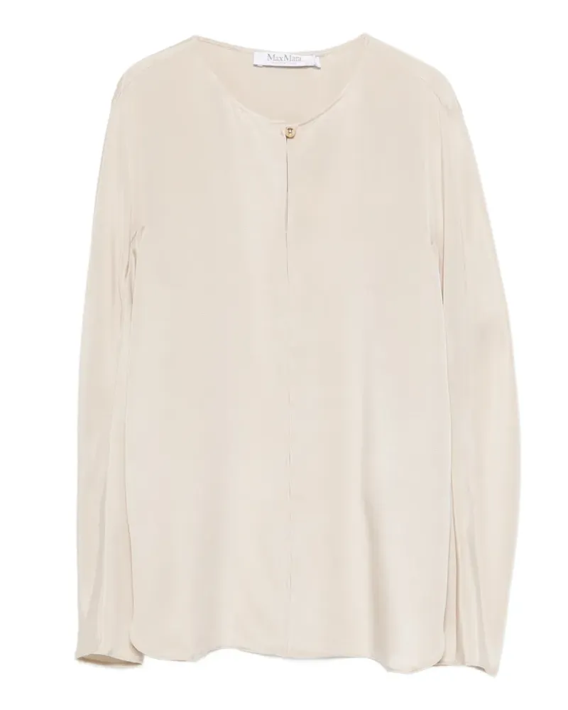 Max Mara long-sleeve blouse - Nude Nude