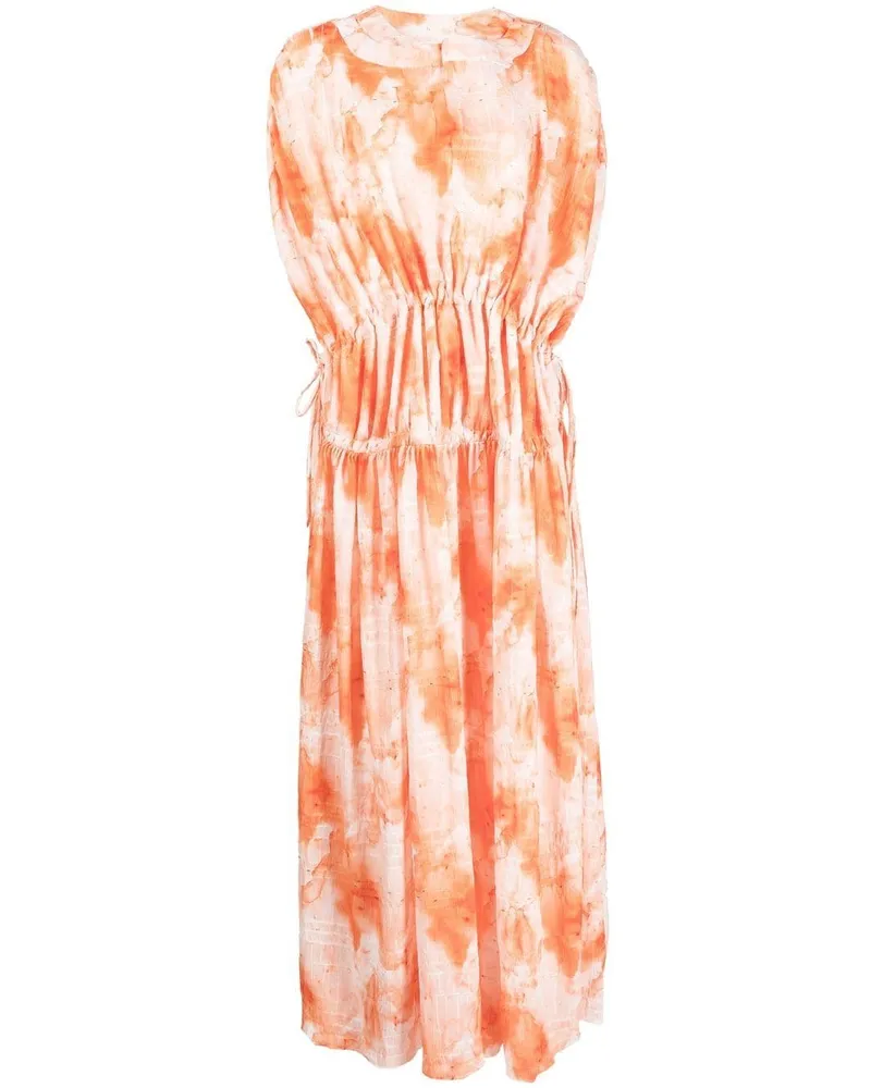 Bambah Kaftan mit V-Ausschnitt - Orange Orange