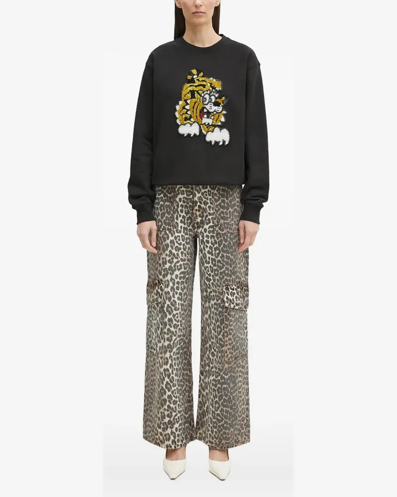 Kenzo Sweatshirt mit Pailletten - Schwarz Schwarz