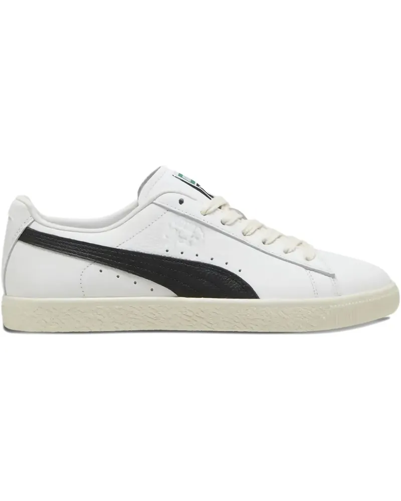 Puma Clyde Leather "White Black" Sneakers - Weiß Weiß