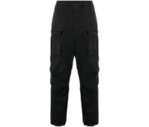 Cargohose mit Kompass-Patch - Schwarz