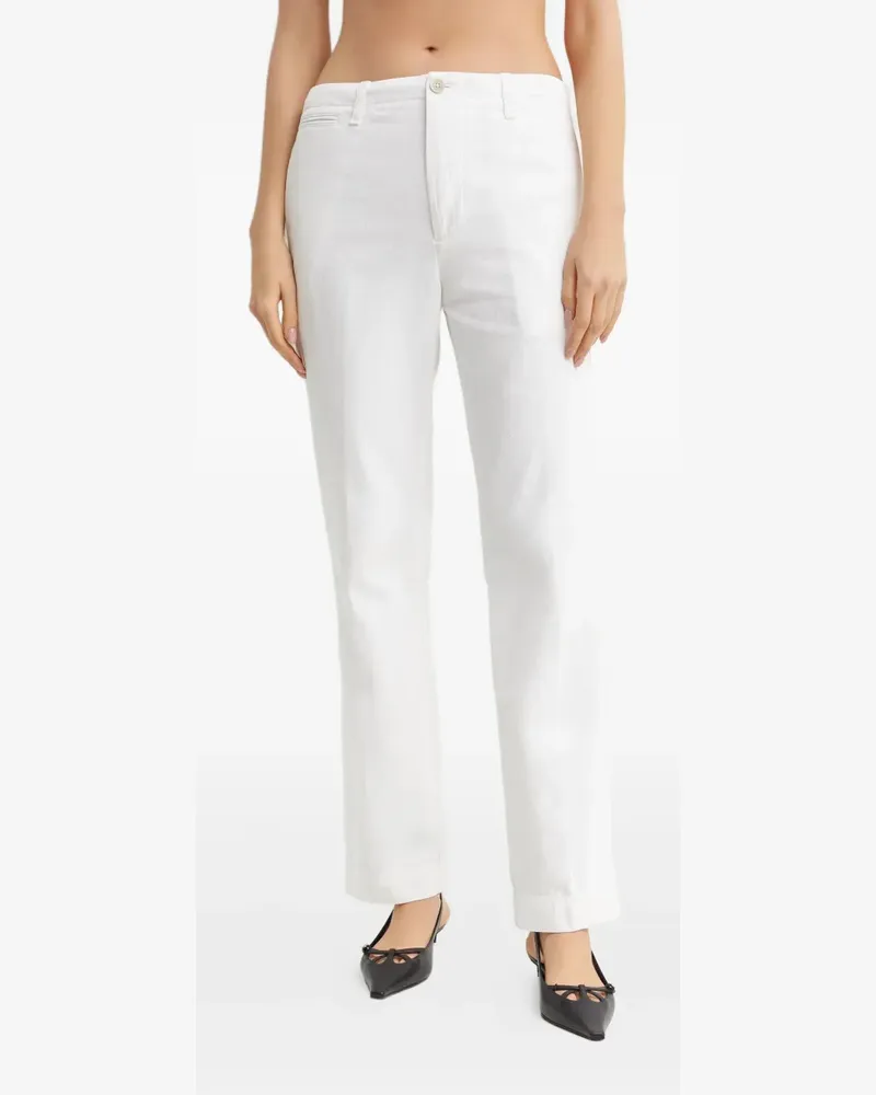 Fay straight-leg trousers - Weiß Weiß