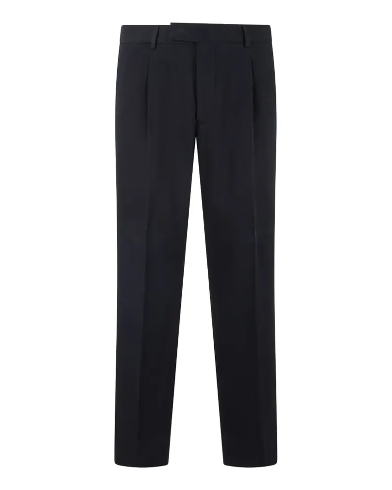 Ermenegildo Zegna pleated straight-leg trousers - Schwarz Schwarz