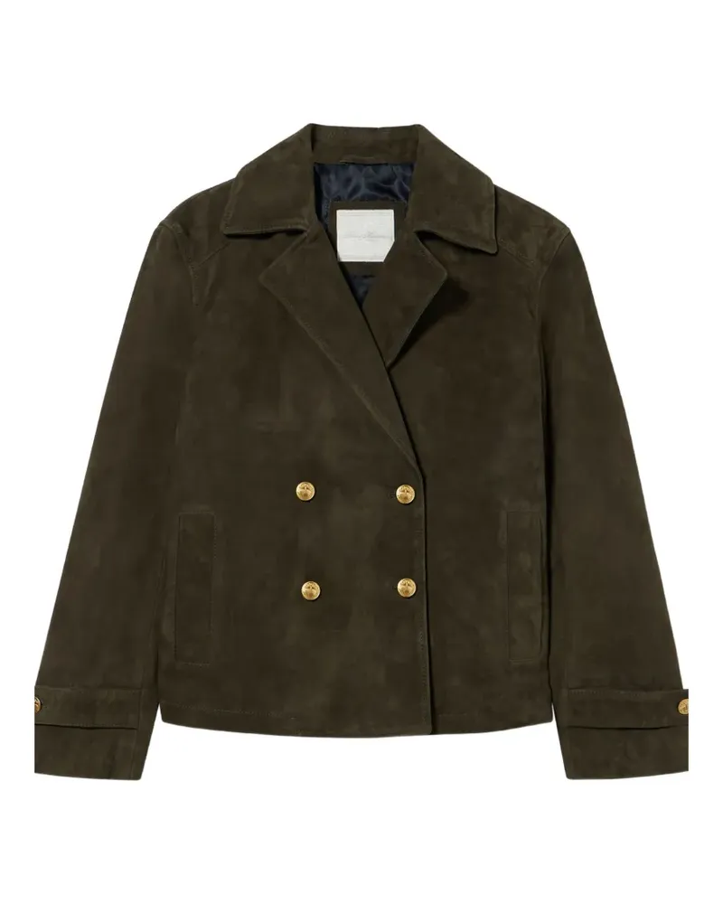 Brooks Brothers double-breasted suede jacket - Grün Grün