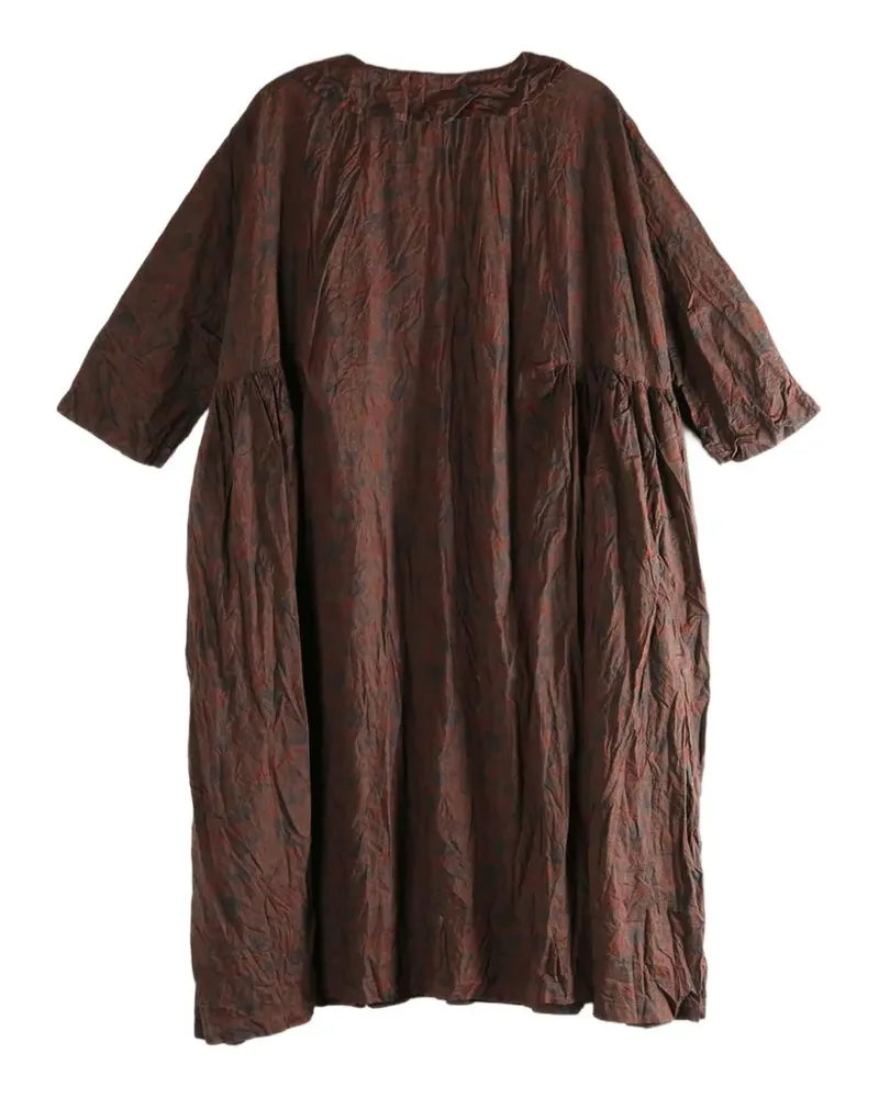 Daniela Gregis printed midi dress - Braun Braun