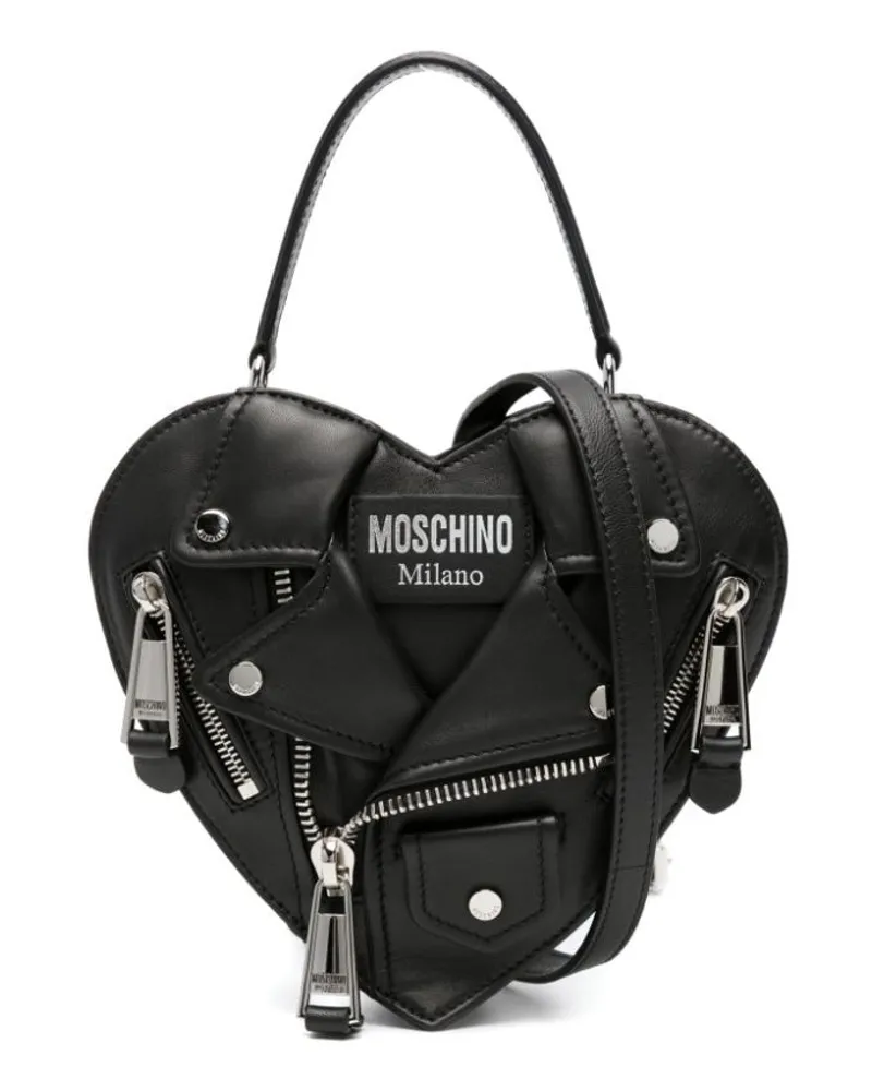 Moschino Tasche in Herzform Schwarz