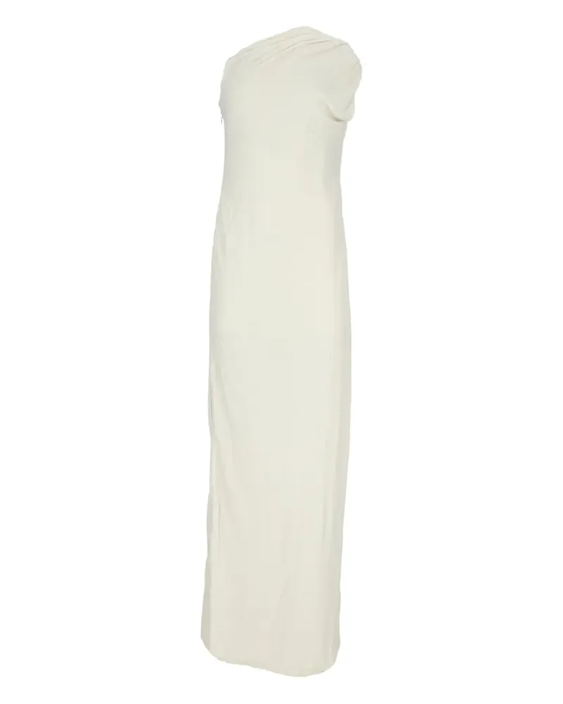 Tom Ford draped one-shoulder maxi dress - Nude Nude