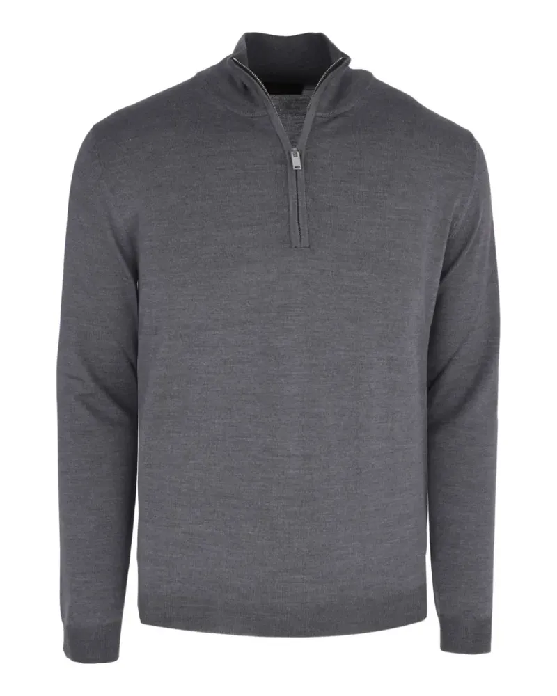 Slowear turtle-neck half-zip sweater - Grau Grau