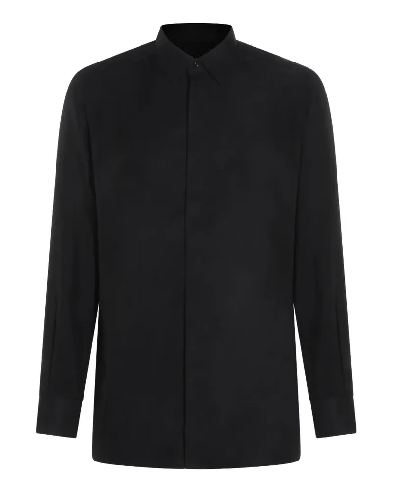 Tom Ford twill long-sleeve shirt - Schwarz Schwarz
