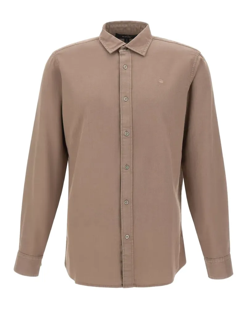 G-STAR RAW Langärmeliges Hemd - Braun Braun