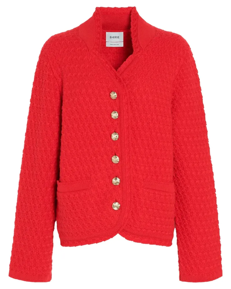 Barrie Tweed-Cardigan aus Kaschmir - Rot Rot